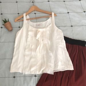 NWT White Flowy Tank